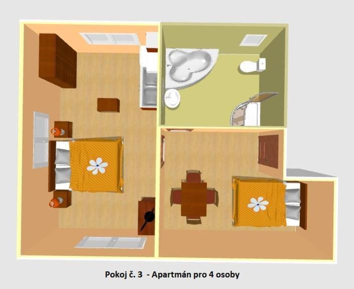 Cerny Kocour Apart Hotel Sarovy Dış mekan fotoğraf